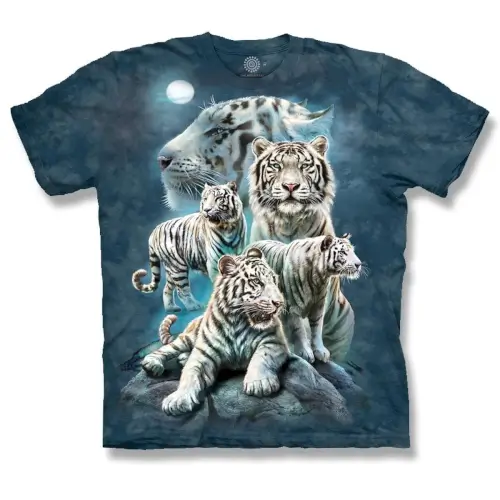 Night Tiger Collage Short Sleeve T-Shirt