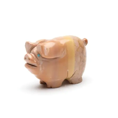 Zuni Pink Pig Fetish