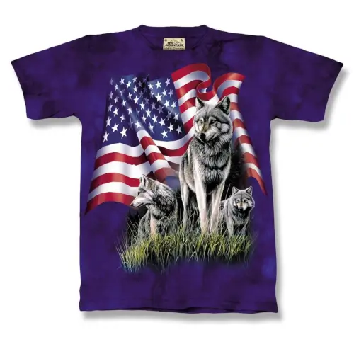 Wolf Flag Short Sleeve T-Shirt